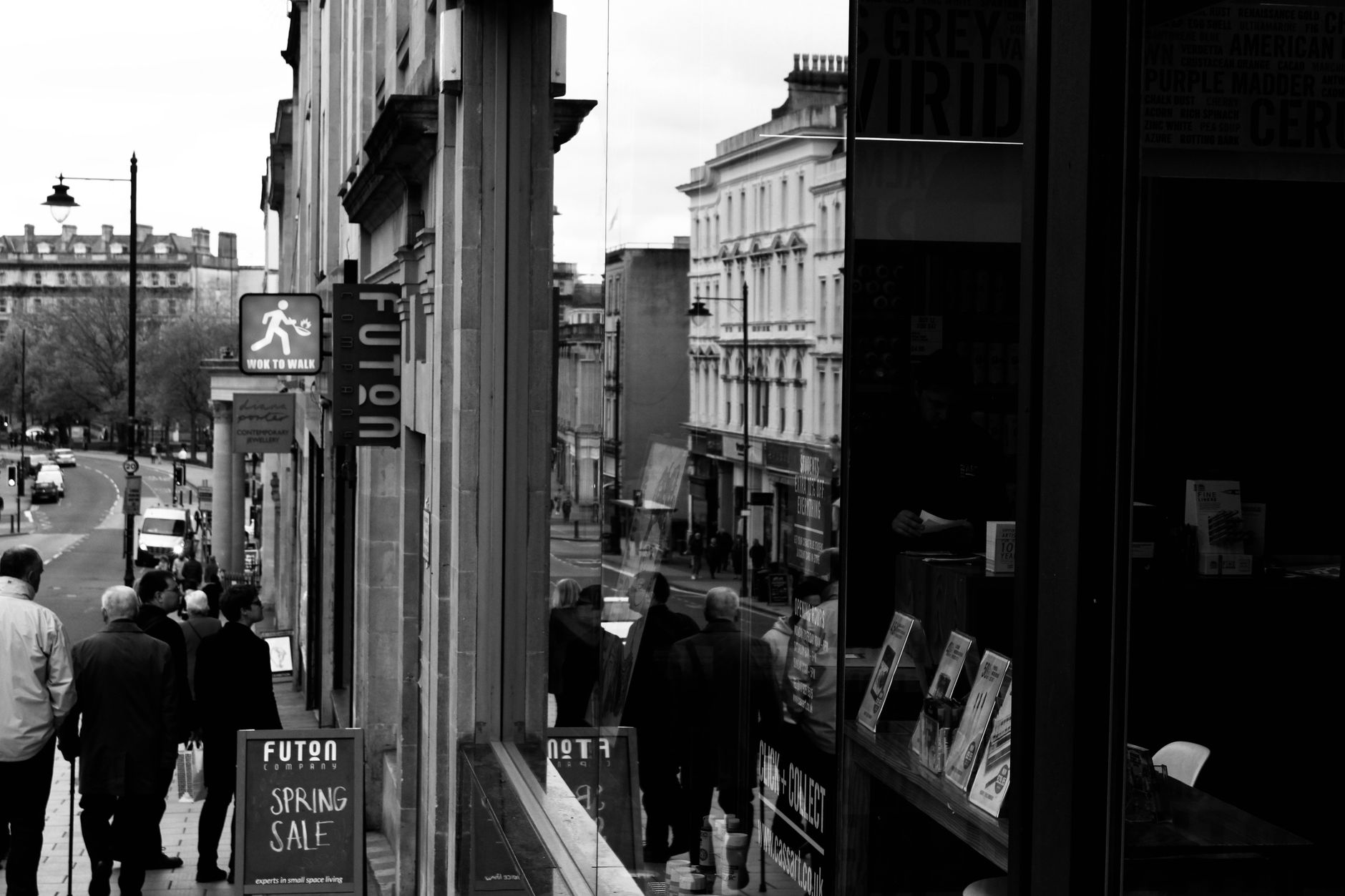 Monochrome street photograph capturing daily life in Bristol, England. — Research about Magic Mushroom Chocolates before buyi